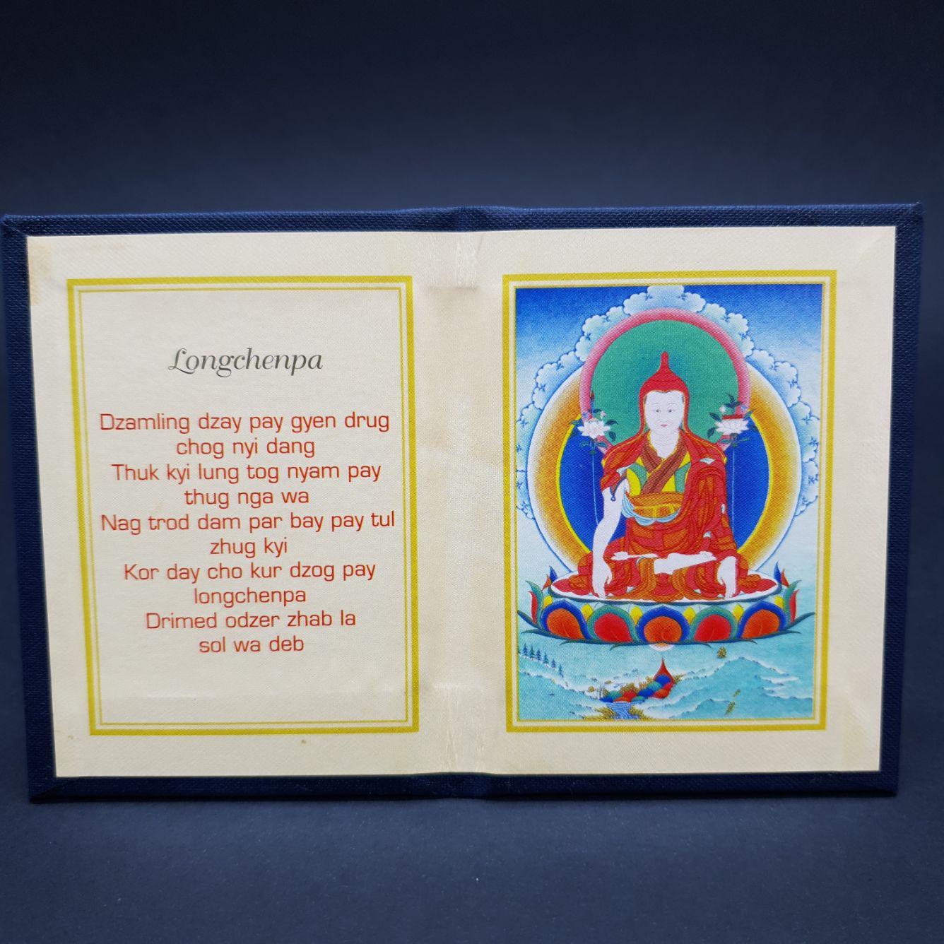 Mini Thangka Dobrável Longchenpa