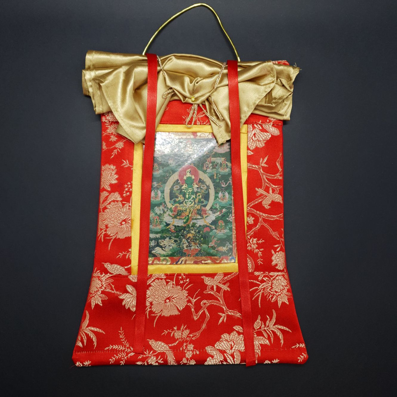 Thanka Vestida Brocado Tara Verde